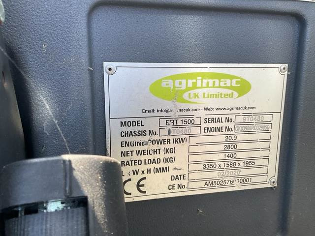 Agrimac ERT1500 - Teleszkópos rakodó: 5 kép. Agrimac ERT1500 - Teleszkópos rakodó: 5 kép.