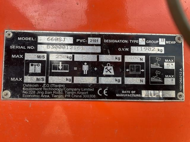 JLG 660SJ - Teleszkópos emelő: 5 kép. JLG 660SJ - Teleszkópos emelő: 5 kép.