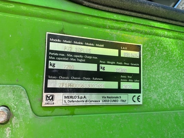 Merlo P72.10 - Teleszkópos rakodó: 5 kép. Merlo P72.10 - Teleszkópos rakodó: 5 kép.