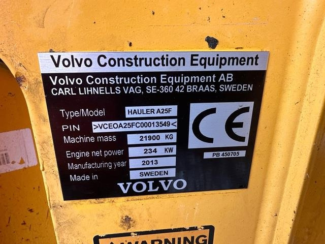 Volvo A25F - Csuklós dömper: 5 kép. Volvo A25F - Csuklós dömper: 5 kép.