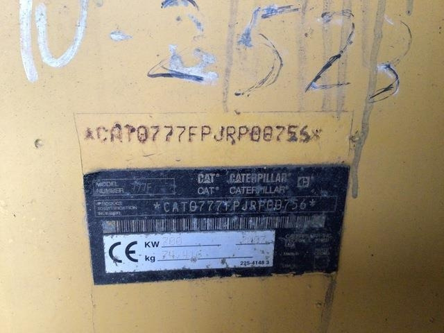 CAT 777F - Bánya teherautó: 5 kép. CAT 777F - Bánya teherautó: 5 kép.