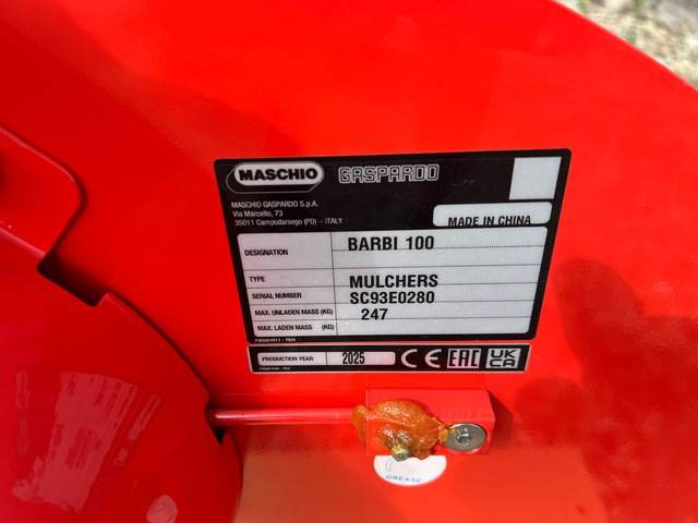 Maschio Gaspardo Barbi 100 HA20 - Szárzúzó: 5 kép. Maschio Gaspardo Barbi 100 HA20 - Szárzúzó: 5 kép.