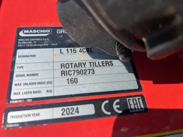 Maschio Gaspardo L115 4CBL - Talajmaró: 5 kép. Maschio Gaspardo L115 4CBL - Talajmaró: 5 kép.