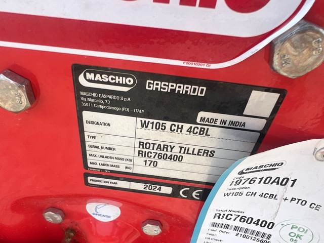 Maschio Gaspardo W105 CH 4CBL - Talajmaró: 5 kép. Maschio Gaspardo W105 CH 4CBL - Talajmaró: 5 kép.