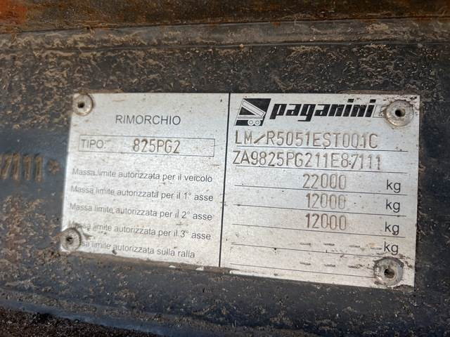 Paganini Car 825PG2 - Pótkocsi billenőplatós: 5 kép. Paganini Car 825PG2 - Pótkocsi billenőplatós: 5 kép.