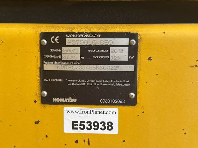 Komatsu PC700LC-8EO - Lánctalpas kotró: 5 kép. Komatsu PC700LC-8EO - Lánctalpas kotró: 5 kép.
