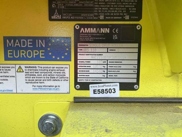Ammann ARS110D - Talajtömörítő: 5 kép. Ammann ARS110D - Talajtömörítő: 5 kép.