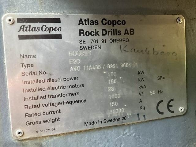 Atlas Copco E2C - Bányászati gépek: 5 kép. Atlas Copco E2C - Bányászati gépek: 5 kép.