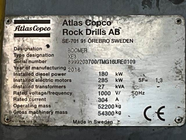 Atlas Copco XE3C - Bányászati gépek: 5 kép. Atlas Copco XE3C - Bányászati gépek: 5 kép.