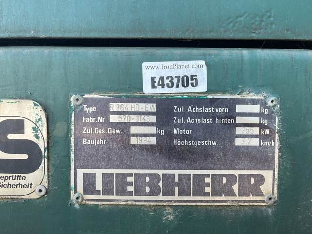 Liebherr R964HD-EW - Lánctalpas kotró: 5 kép. Liebherr R964HD-EW - Lánctalpas kotró: 5 kép.