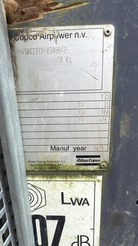 Atlas Copco Y35 - Légkompresszor: 5 kép. Atlas Copco Y35 - Légkompresszor: 5 kép.