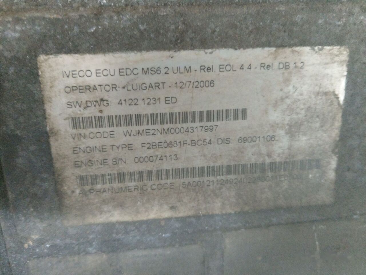 IVECO Cursor 8 F2BE0681F - Motor - Teherautó: 1 kép. IVECO Cursor 8 F2BE0681F - Motor - Teherautó: 1 kép.