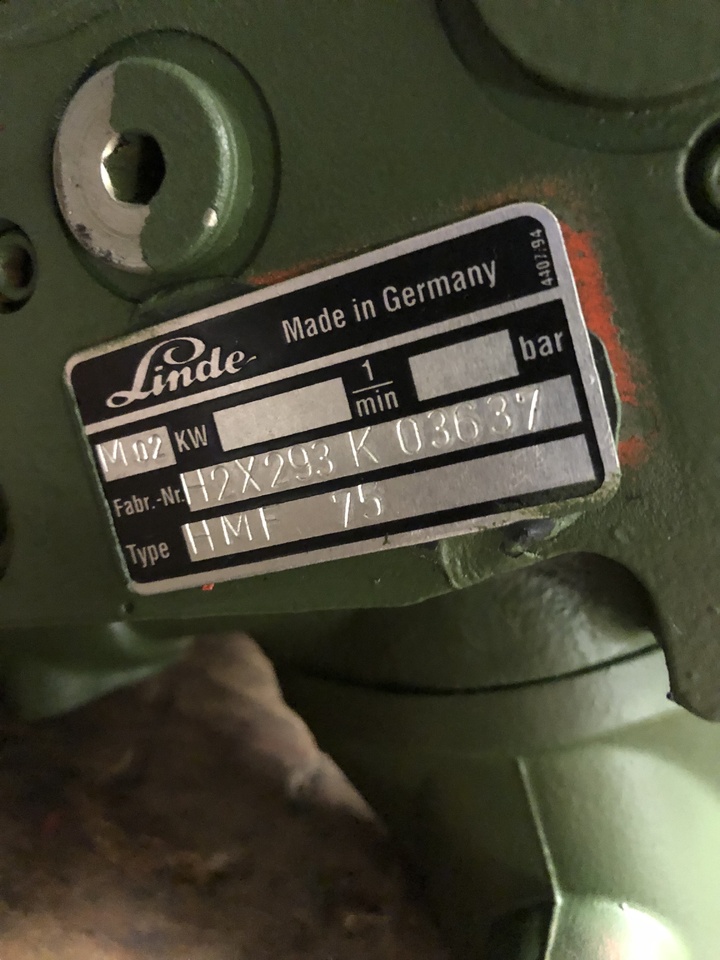 Linde HMF 75 - Hidraulikus motor: 1 kép. Linde HMF 75 - Hidraulikus motor: 1 kép.