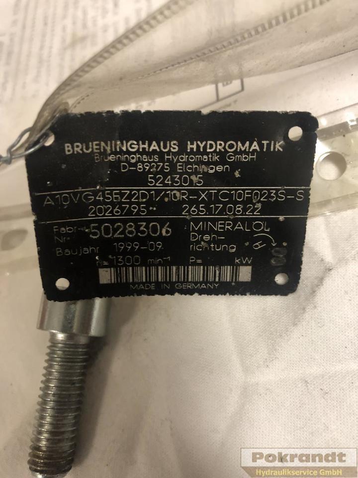 Rexroth Bosch A10VG45EZD1 10R XTC10F023S-S - Hidraulikus szivattyú: 2 kép. Rexroth Bosch A10VG45EZD1 10R XTC10F023S-S - Hidraulikus szivattyú: 2 kép.