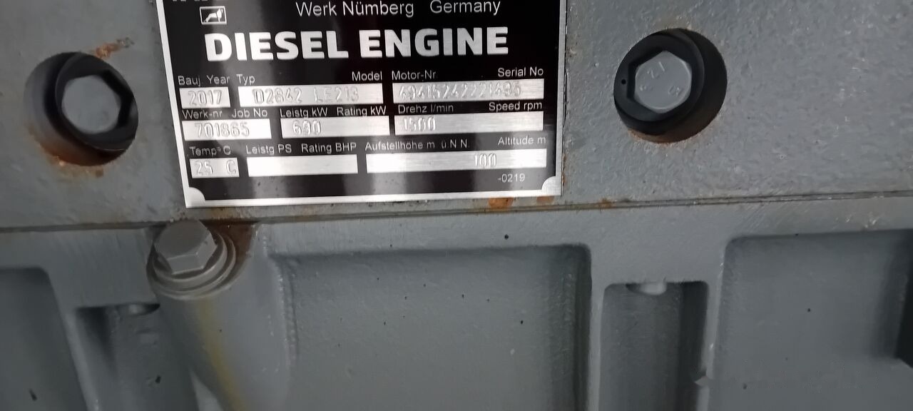 Új Áramfejlesztő MAN MAN Generator Set Stamford 640 KW 800 KVA Diesel, 2017 Model, 931 HP, 8000 kg, Low Hours, For Sale in Poland: 25 kép.