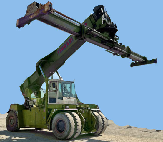 CVS Ferrari F479-5S – Reach stacker - Konténerrakodó: 1 kép. CVS Ferrari F479-5S – Reach stacker - Konténerrakodó: 1 kép.