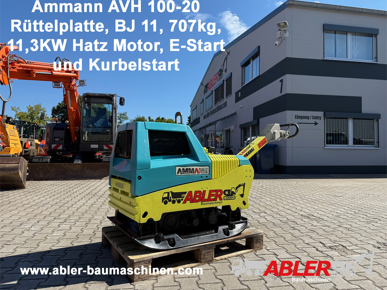 Ammann AVH 100-20 Rüttelplatte E-Start - Lapvibrátor: 1 kép. Ammann AVH 100-20 Rüttelplatte E-Start - Lapvibrátor: 1 kép.