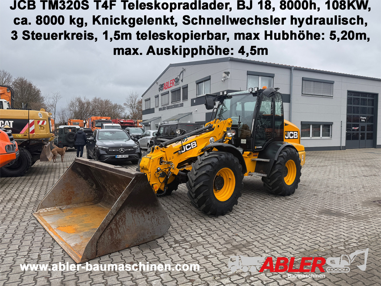 JCB TM320S Teleskopradlader SW - Gumikerekes homlokrakodó: 1 kép. JCB TM320S Teleskopradlader SW - Gumikerekes homlokrakodó: 1 kép.