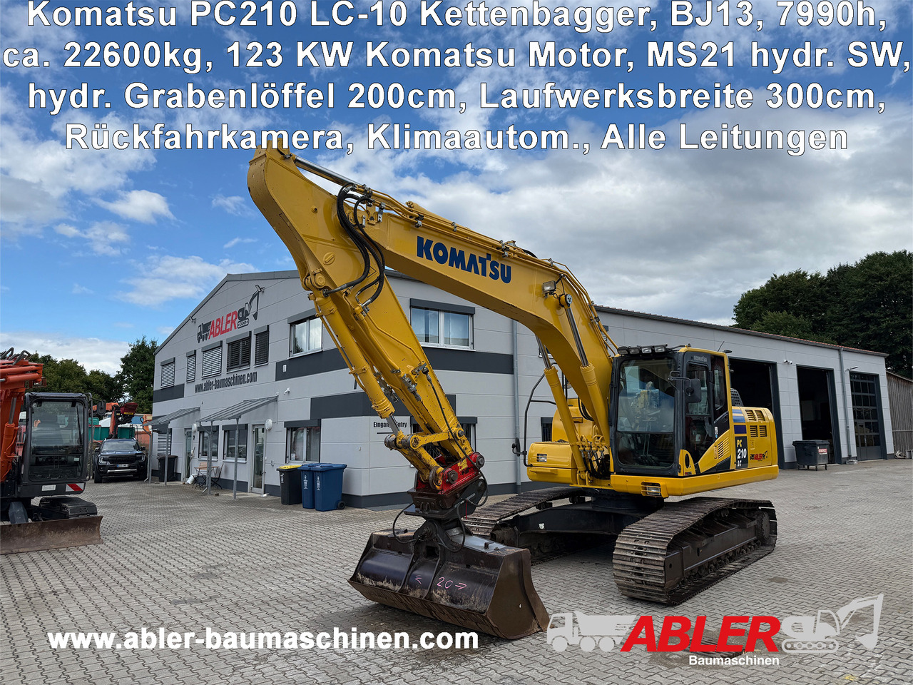 Komatsu PC210 LC-10 Kettenbagger MS21 Kamera - Kotrógép: 1 kép. Komatsu PC210 LC-10 Kettenbagger MS21 Kamera - Kotrógép: 1 kép.