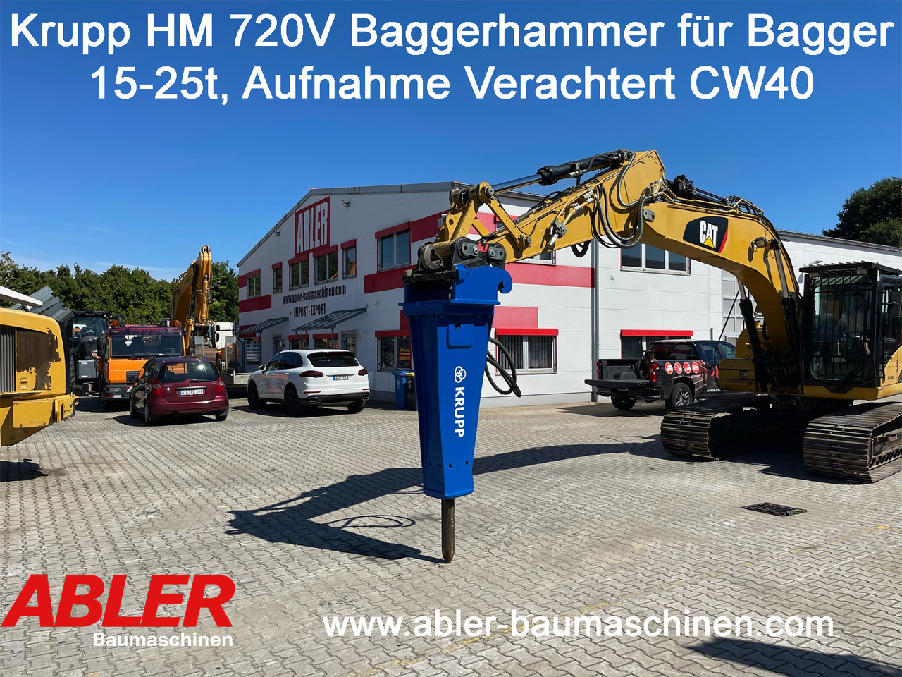 Krupp HM720V Baggerhammer 15-25t - Hidraulikus törőfej - Építőipari gépek: 1 kép. Krupp HM720V Baggerhammer 15-25t - Hidraulikus törőfej - Építőipari gépek: 1 kép.