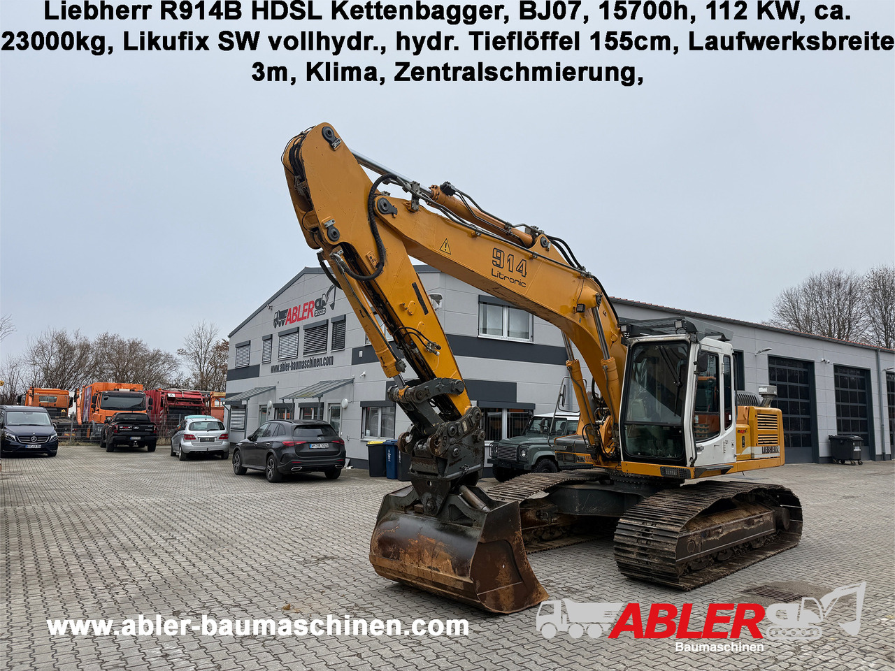 Liebherr R914B HDSL Kettenbagger - Lánctalpas kotró: 1 kép. Liebherr R914B HDSL Kettenbagger - Lánctalpas kotró: 1 kép.