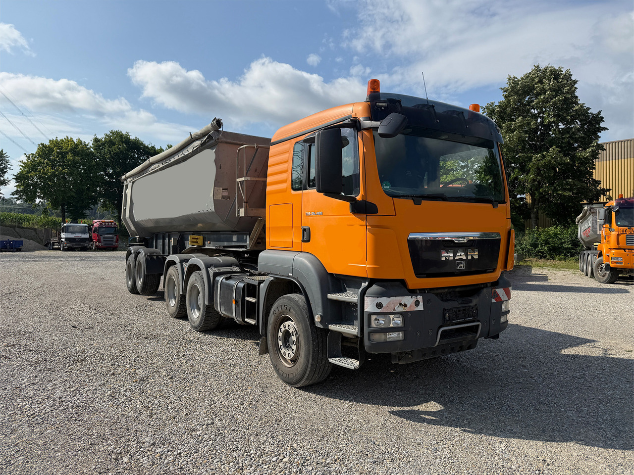MAN TGS 26.480 SZM 6x4 mit Kippauflieger - Billenőplatós teherautó: 4 kép. MAN TGS 26.480 SZM 6x4 mit Kippauflieger - Billenőplatós teherautó: 4 kép.