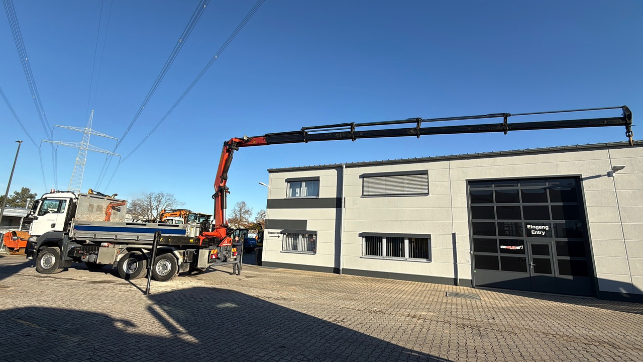 Billenőplatós teherautó, Darus autó MAN TGS 28.400 Kipper Kran Palfinger PK 20002 Funk: 6 kép. Billenőplatós teherautó, Darus autó MAN TGS 28.400 Kipper Kran Palfinger PK 20002 Funk: 6 kép.