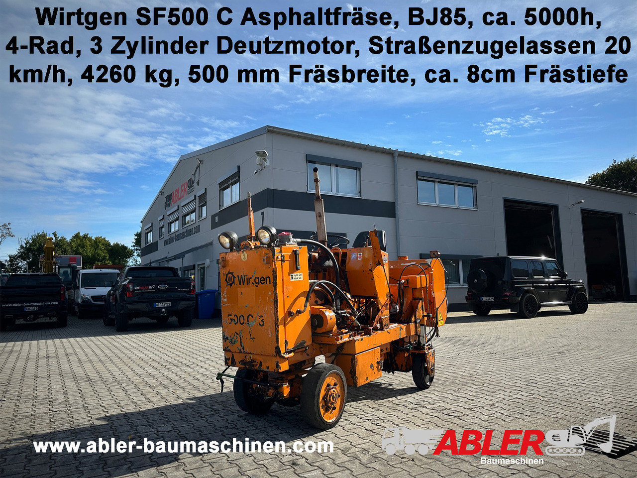 Wirtgen SF500C Asphaltfräse - Aszfaltmaró: 1 kép. Wirtgen SF500C Asphaltfräse - Aszfaltmaró: 1 kép.