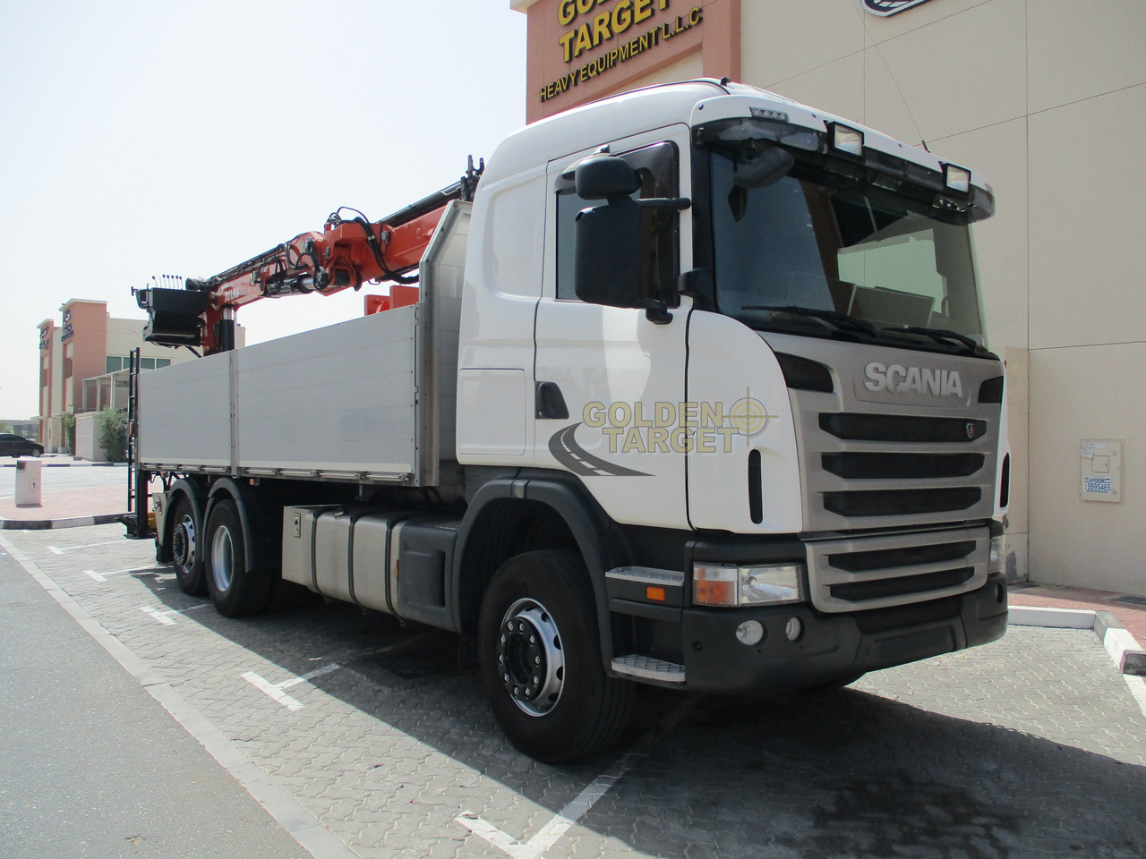 SCANIA G480 6x2 with ATLAS 210.2 Block Crane - Darus autó: 1 kép. SCANIA G480 6x2 with ATLAS 210.2 Block Crane - Darus autó: 1 kép.