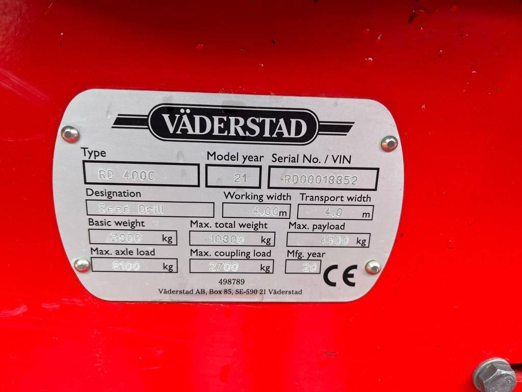 Kombinált vetőgép Vaderstad Rapid RD400C: 16 kép.