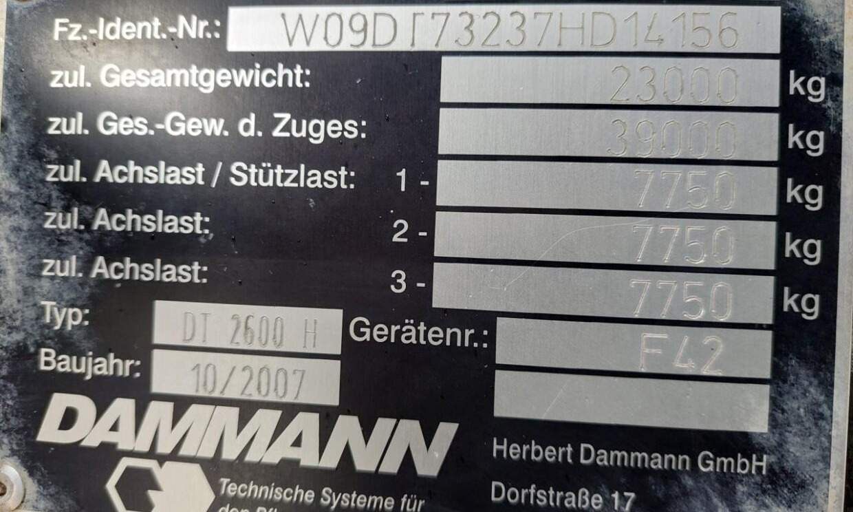 Dammann DTPA 8036 lízing Dammann DTPA 8036: 17 kép.