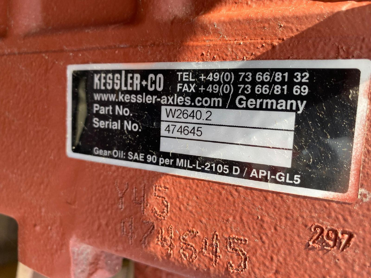 Kessler W 2640.2 - Erőátvitel - Építőipari gépek: 2 kép. Kessler W 2640.2 - Erőátvitel - Építőipari gépek: 2 kép.