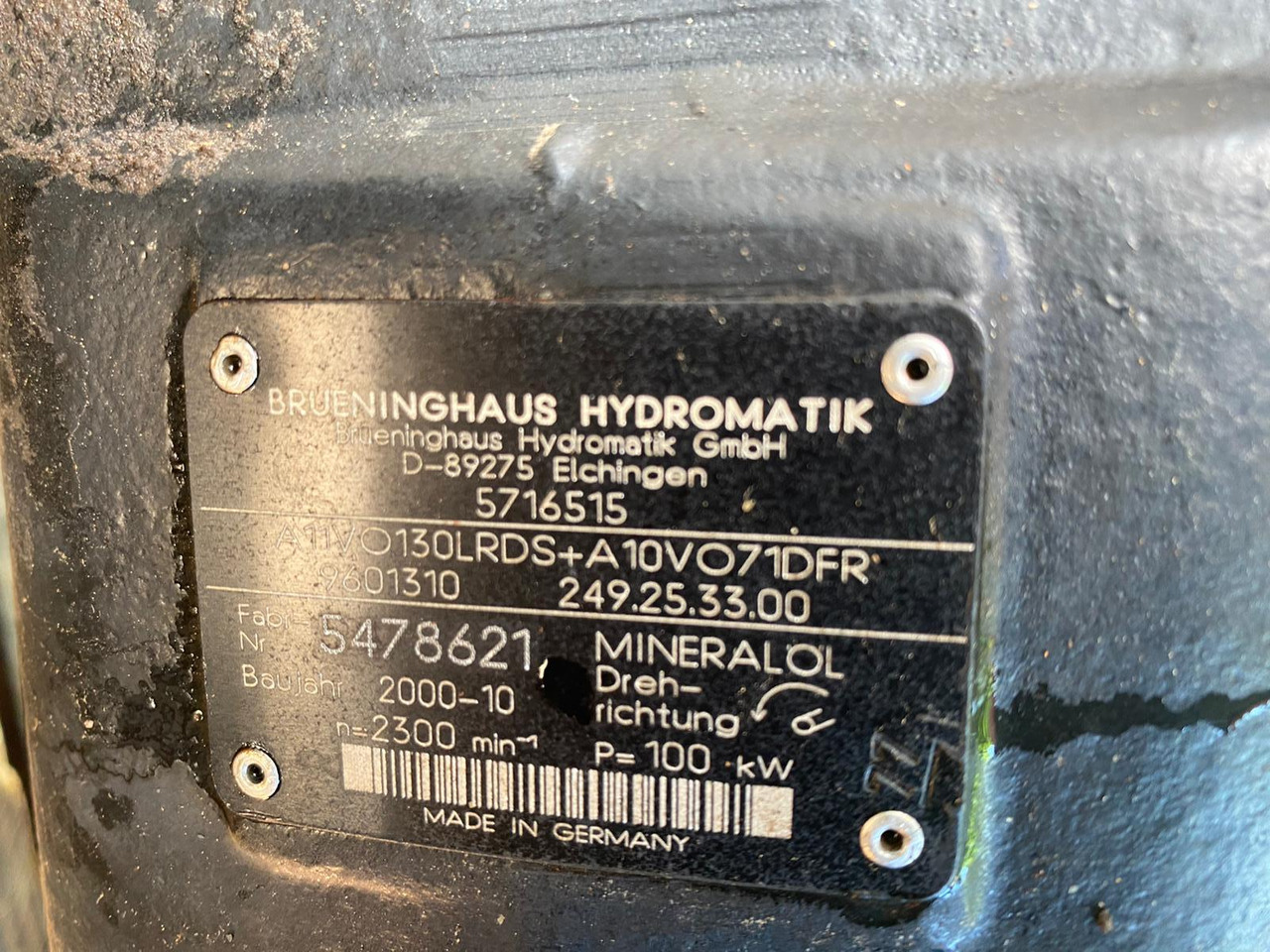 Hidraulikus szivattyú - Építőipari gépek Liebherr A4VG125, PVG350 aus L564: 7 kép.