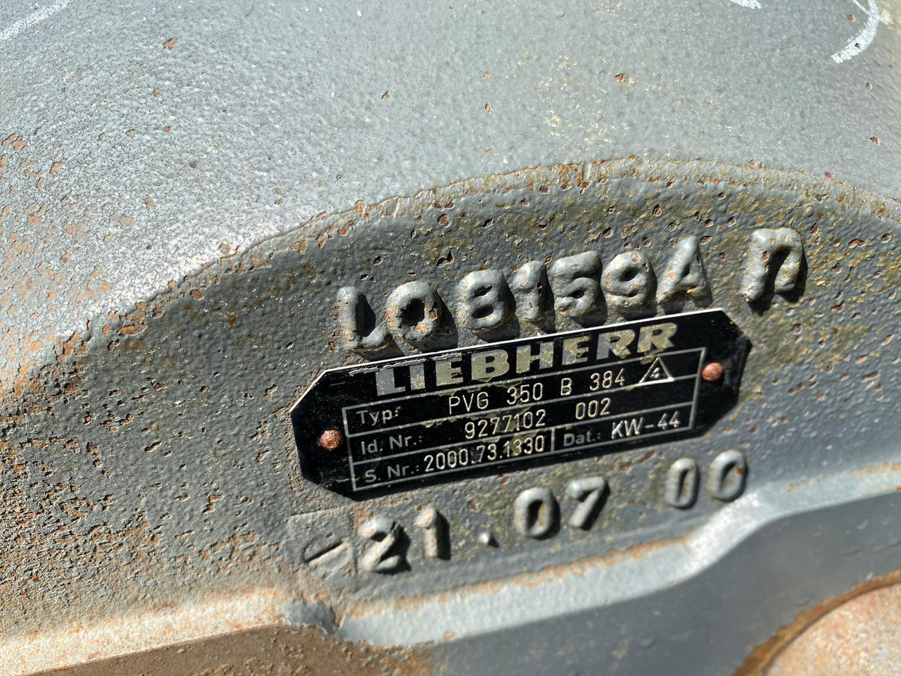 Hidraulikus szivattyú - Építőipari gépek Liebherr A4VG125, PVG350 aus L564: 8 kép.