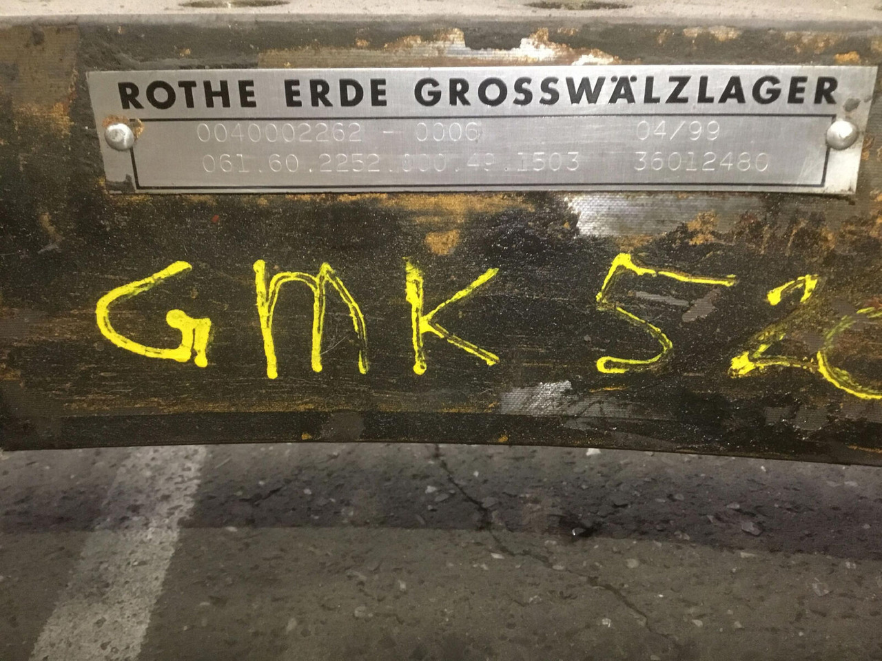 Grove GMK 5200 slew ring - Elforduló gyűrű - Autódaru: 3 kép. Grove GMK 5200 slew ring - Elforduló gyűrű - Autódaru: 3 kép.