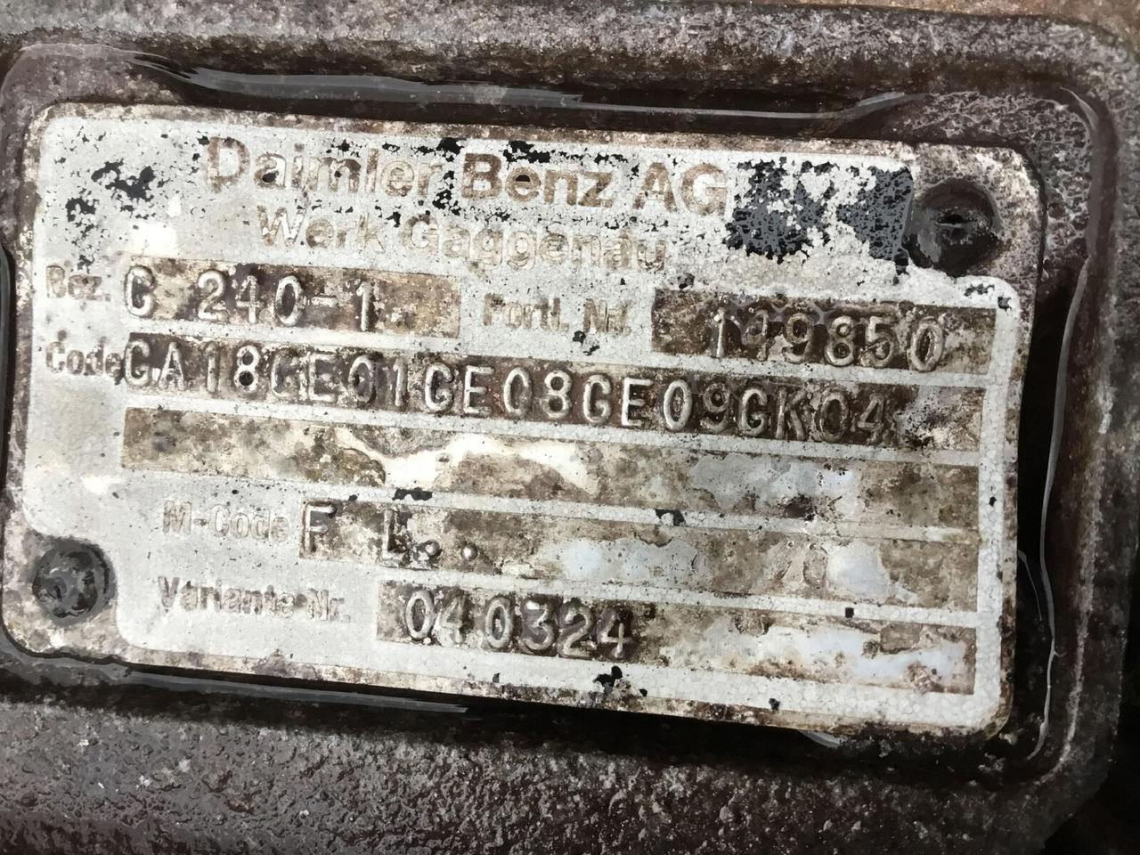 Mercedes-Benz AC 100 gearbox Mercedes benz G240-1 - Sebességváltó - Autódaru: 5 kép. Mercedes-Benz AC 100 gearbox Mercedes benz G240-1 - Sebességváltó - Autódaru: 5 kép.