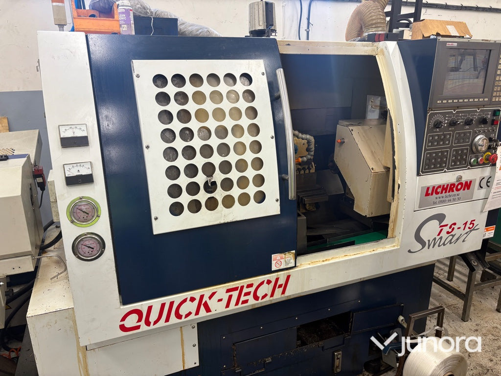 NC-Svarv Quick-tech TS-15 med PRO V-65LE stångmagasin - Egyéb gépek: 3 kép. NC-Svarv Quick-tech TS-15 med PRO V-65LE stångmagasin - Egyéb gépek: 3 kép.