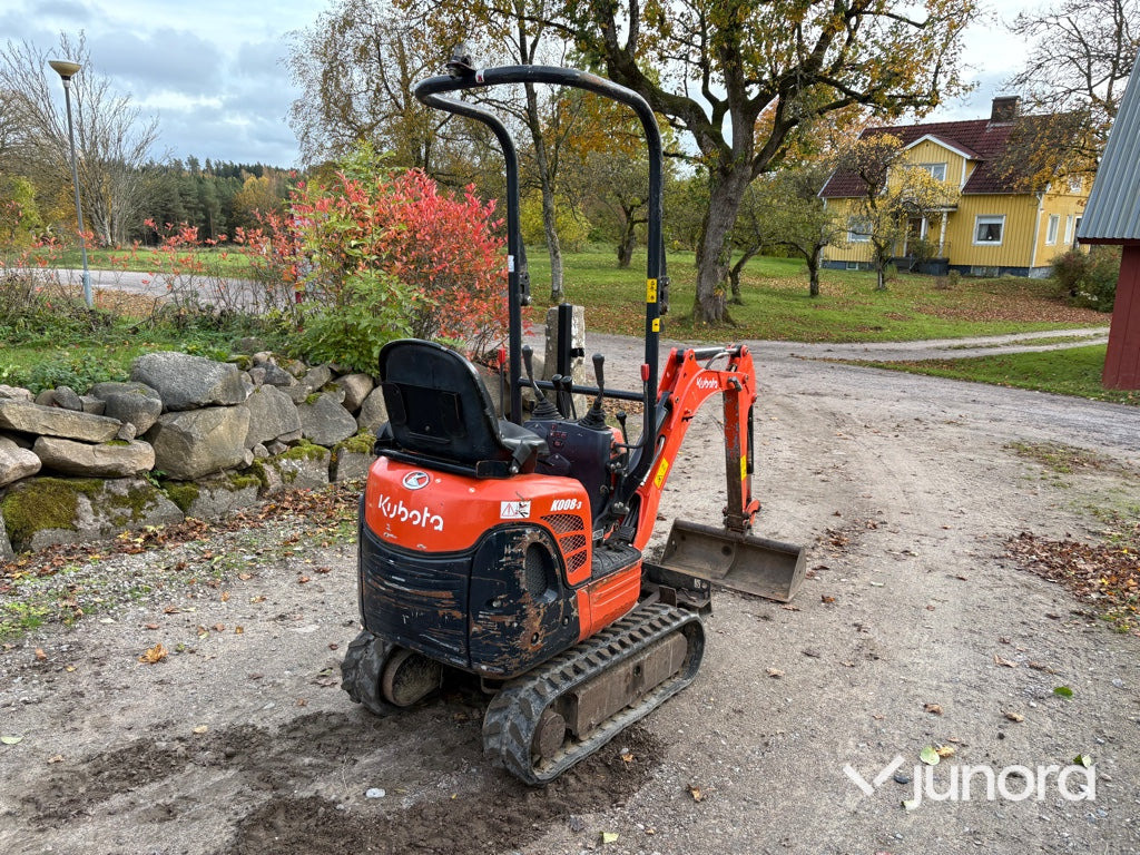 Minigrävare - Kubota, K008-3 - Minikotró: 5 kép. Minigrävare - Kubota, K008-3 - Minikotró: 5 kép.
