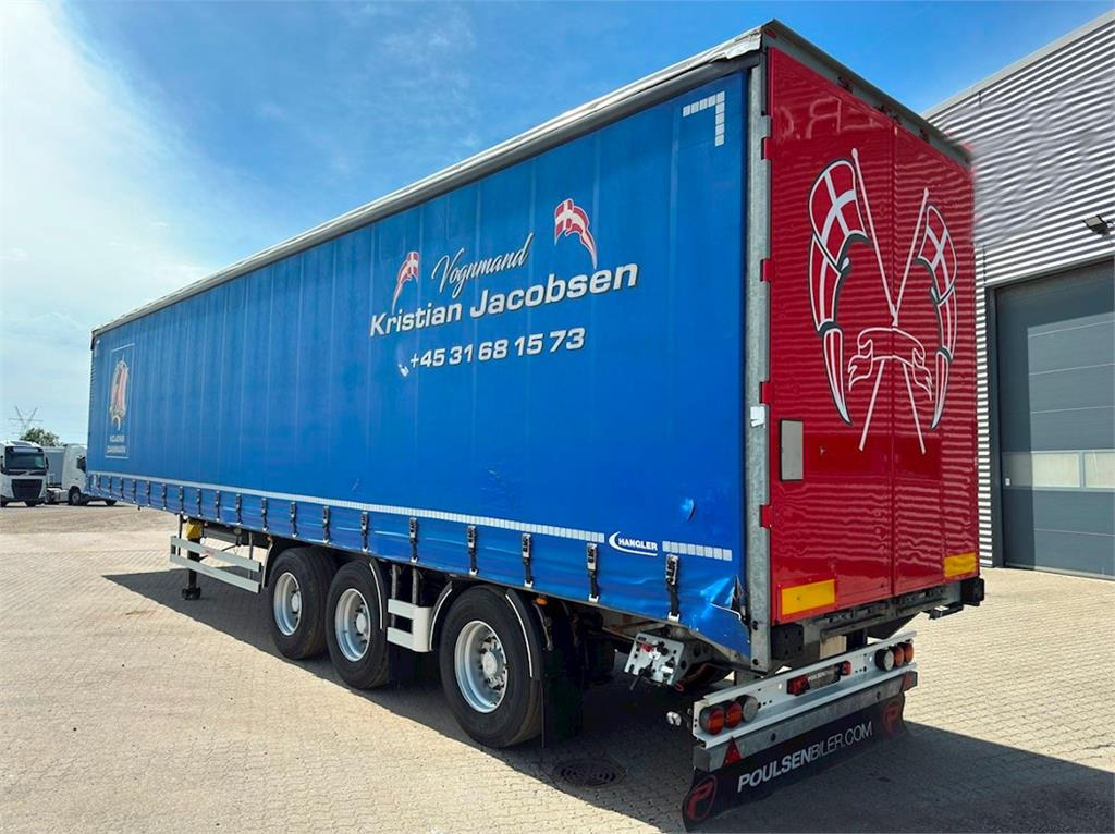 Hangler 3-aks gardintrailer hævetag + skydetag - Ponyvás félpótkocsi: 5 kép. Hangler 3-aks gardintrailer hævetag + skydetag - Ponyvás félpótkocsi: 5 kép.