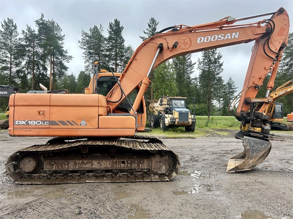 Doosan DX180LC PYÖRITTÄJÄLLÄ - Lánctalpas kotró: 3 kép. Doosan DX180LC PYÖRITTÄJÄLLÄ - Lánctalpas kotró: 3 kép.