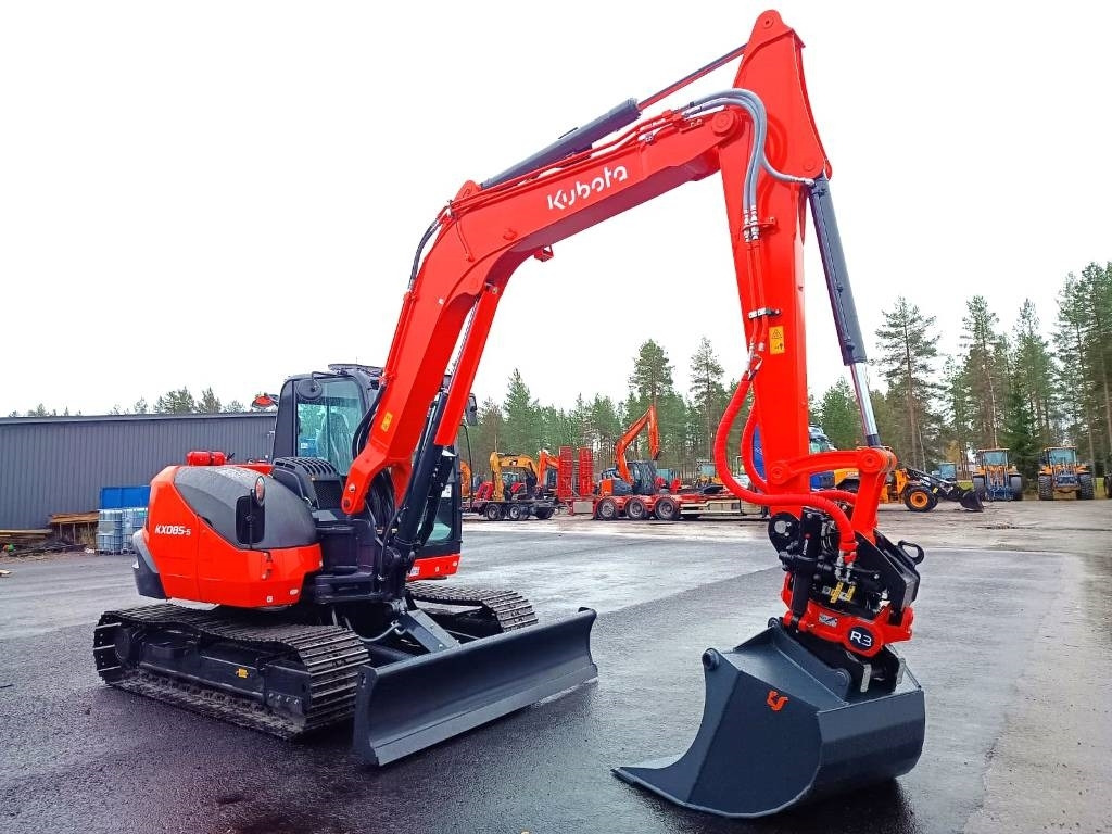 Új Minikotró Kubota KX085-5 -UUTUUS- KMÄKI/PIRKKALA/TUUSULA: 9 kép.