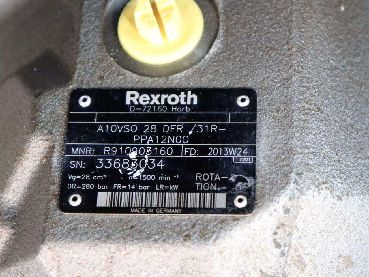 REXROTH A10VSO28DFR/31R-PPA12N00 - Hidraulikus szivattyú - Anyagmozgató gép: 4 kép. REXROTH A10VSO28DFR/31R-PPA12N00 - Hidraulikus szivattyú - Anyagmozgató gép: 4 kép.
