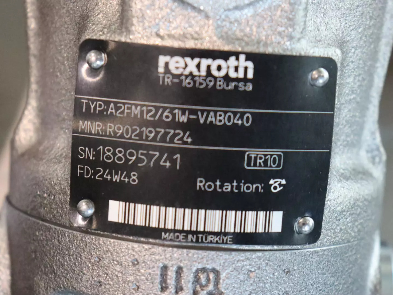 REXROTH A2FM12/61W-VAB040 - Hidraulikus motor - Anyagmozgató gép: 4 kép. REXROTH A2FM12/61W-VAB040 - Hidraulikus motor - Anyagmozgató gép: 4 kép.