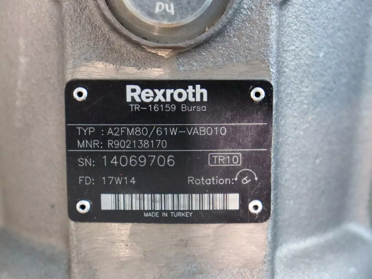 REXROTH A2FM80/61W-VAB010 - Hidraulikus motor - Építőipari gépek: 3 kép. REXROTH A2FM80/61W-VAB010 - Hidraulikus motor - Építőipari gépek: 3 kép.