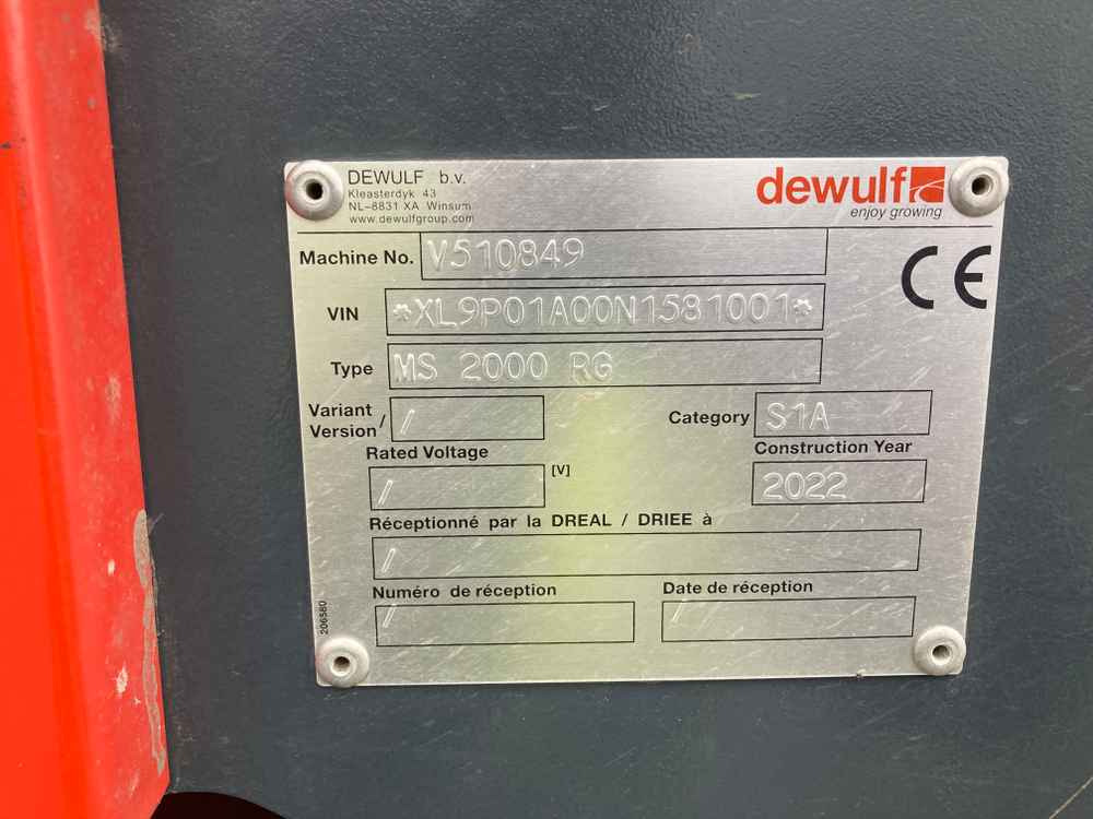 Dewulf Dewulf, MS 2000 RS, 2 Row, Trailed, Belt, Potato Planter - Betakarító gép: 5 kép. Dewulf Dewulf, MS 2000 RS, 2 Row, Trailed, Belt, Potato Planter - Betakarító gép: 5 kép.