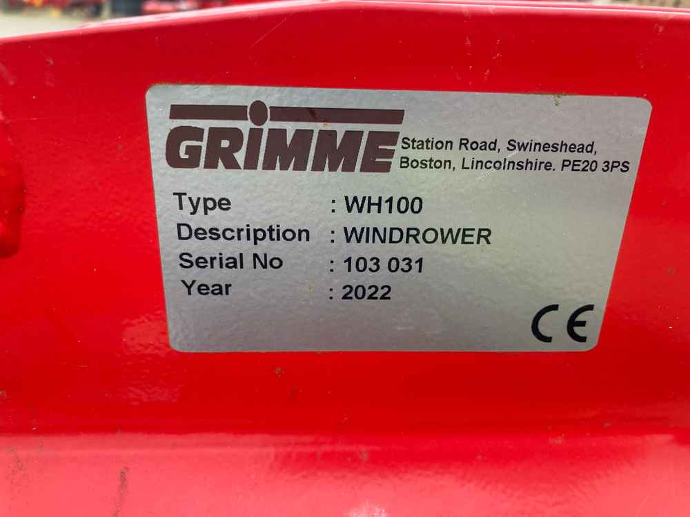Grimme Grimme WH100 Single Row Potato Windrower - Betakarító gép: 2 kép. Grimme Grimme WH100 Single Row Potato Windrower - Betakarító gép: 2 kép.