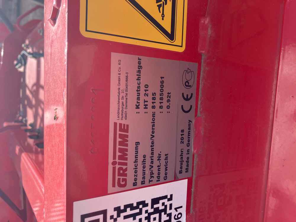 Grimme HT 210 - Betakarító gép: 3 kép. Grimme HT 210 - Betakarító gép: 3 kép.