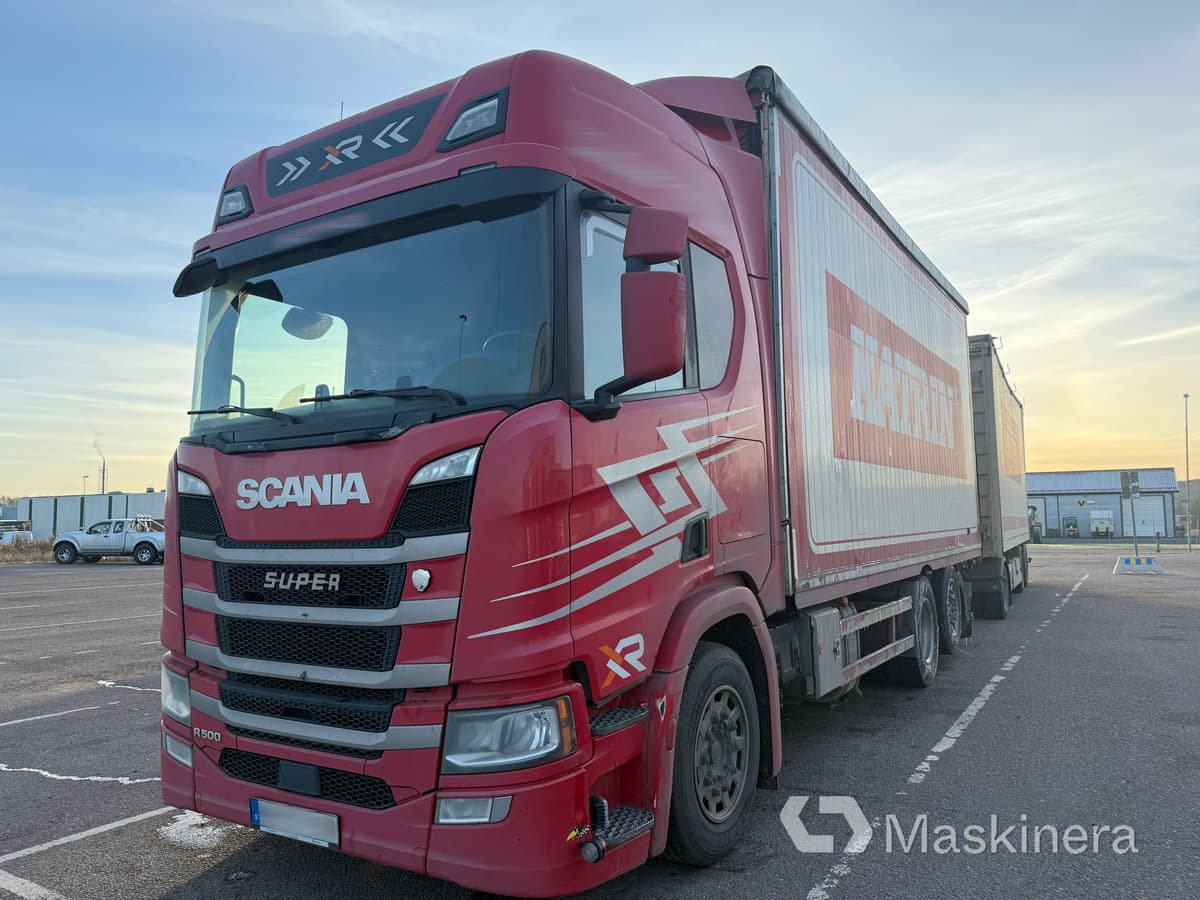 Dobozos felépítményű teherautó Flisekipage Scania R500- Tyllis 3PVH: 14 kép.