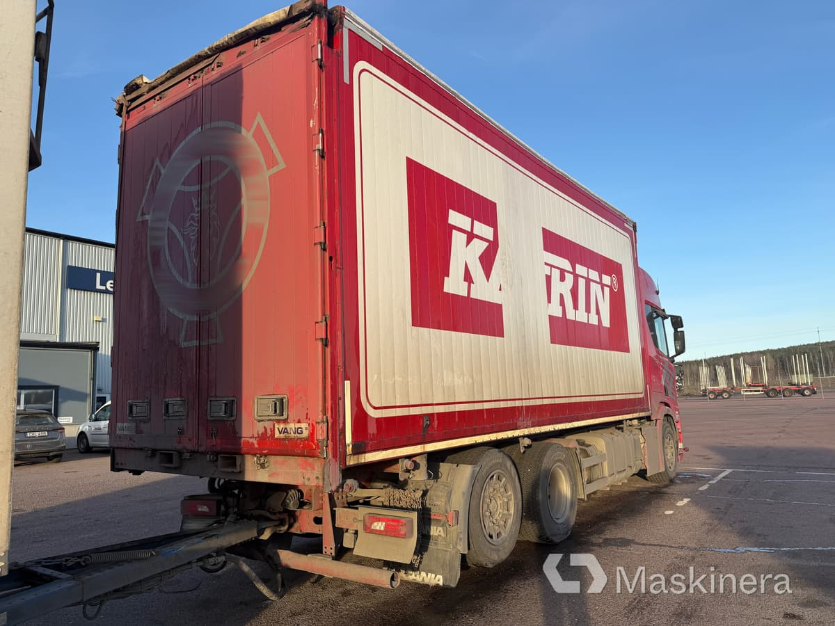 Dobozos felépítményű teherautó Flisekipage Scania R500- Tyllis 3PVH: 10 kép.