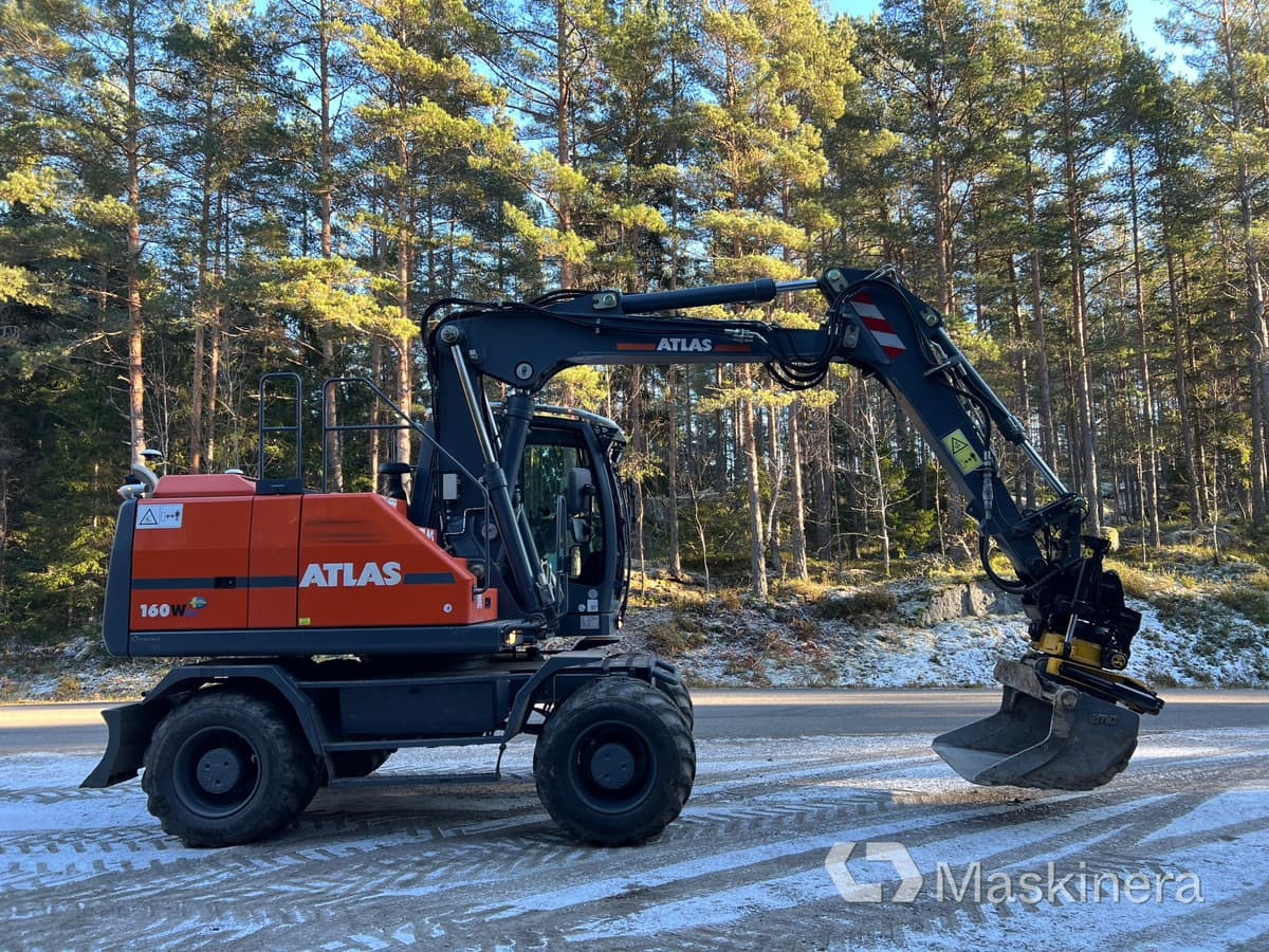 Hjulgrävare Atlas 160 W med grävsystem - Lánctalpas kotró: 4 kép. Hjulgrävare Atlas 160 W med grävsystem - Lánctalpas kotró: 4 kép.